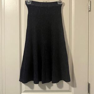 Navy Sparkly Knit Skirt Size 1